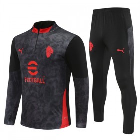 AC Milan Training Huppari 2025-26 Neljännes-Zip Musta - Miesten