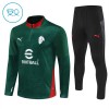 AC Milan Training Huppari 2025-26 Neljännes-Zip Vihreä - Lasten AC Milan Training Huppari 2025-26 Neljännes-Zip Vihreä - Lasten