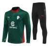 AC Milan Training Huppari 2025-26 Neljännes-Zip Vihreä - Miesten
