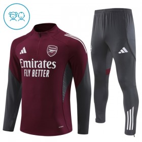 Arsenal Training Huppari 2025-26 Neljännes-Zip Punainen - Lasten