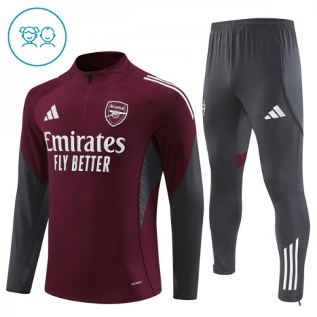 Arsenal Training Huppari 2025-26 Neljännes-Zip Punainen - Lasten