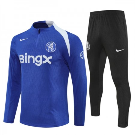 Chelsea Training Huppari 2025-26 Neljännes-Zip Sininen - Miesten