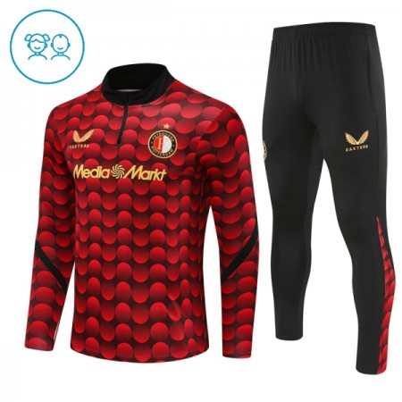 Feyenoord Rotterdam Training Huppari 2025-26 Neljännes-Zip Punainen - Lasten Feyenoord Rotterdam Training Huppari 2025-26 Neljännes-Zip Punainen - Lasten