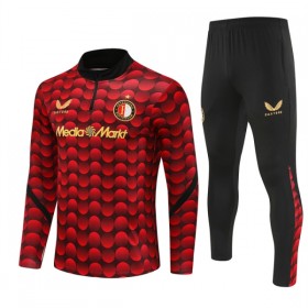 Feyenoord Rotterdam Training Huppari 2025-26 Neljännes-Zip Punainen - Miesten