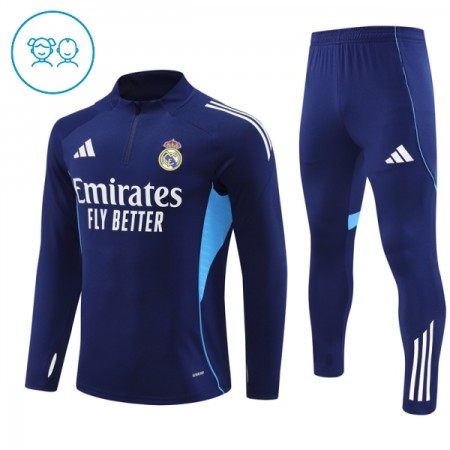 Real Madrid Training Huppari 2025-26 Neljännes-Zip Laivaston - Lasten Real Madrid Training Huppari 2025-26 Neljännes-Zip Laivaston - Lasten