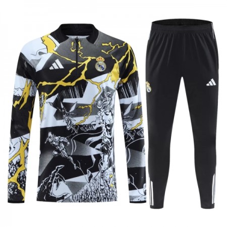 Real Madrid Marvel Training Huppari 2026-27 Neljännes-Zip Musta - Miesten Real Madrid Marvel Training Huppari 2026-27 Neljännes-Zip Musta - Miesten