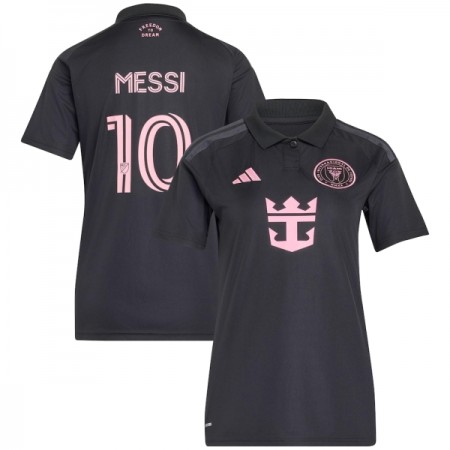 Virallinen pelipaita Inter Miami CF Messi 10 Vieras 2026 Lyhythihainen - Naisten Virallinen pelipaita Inter Miami CF Messi 10 Vieras 2026 Lyhythihainen - Naisten