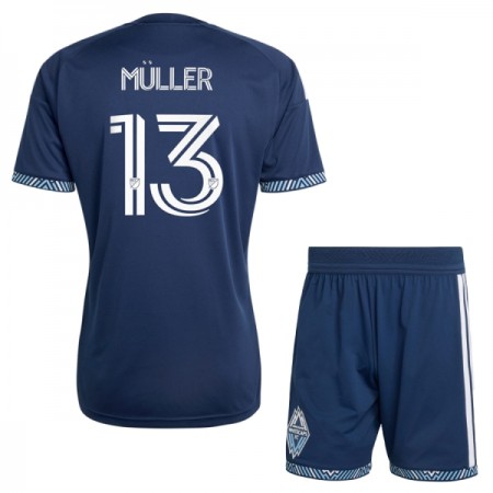 Virallinen pelipaita Vancouver Whitecaps Muller 13 Vieras 2026 Lyhythihainen - Lasten ( + Lyhyet housut ) Virallinen pelipaita Vancouver Whitecaps Muller 13 Vieras 2026 Lyhythihainen - Lasten ( + Lyhyet housut )
