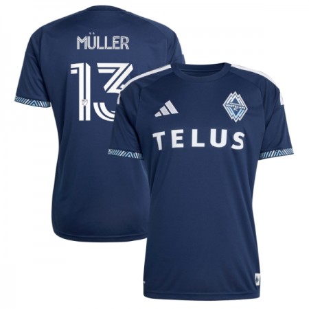 Virallinen pelipaita Vancouver Whitecaps Muller 13 Vieras 2026 Lyhythihainen - Miesten Virallinen pelipaita Vancouver Whitecaps Muller 13 Vieras 2026 Lyhythihainen - Miesten