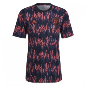 Virallinen pelipaita Manchester United Pre-Match 2025-26 Lyhythihainen Musta - Miesten