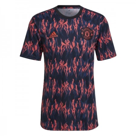 Virallinen pelipaita Manchester United Pre-Match 2025-26 Lyhythihainen Musta - Miesten