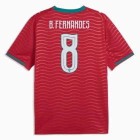 Virallinen pelipaita Portugali B. Fernandes 8 Koti MM-kisat 2026 Lyhythihainen - Miesten