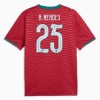Virallinen pelipaita Portugali Nuno Mendes 25 Koti MM-kisat 2026 Lyhythihainen - Miesten Virallinen pelipaita Portugali Nuno Mendes 25 Koti MM-kisat 2026 Lyhythihainen - Miesten