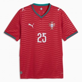 Virallinen pelipaita Portugali Nuno Mendes 25 Koti MM-kisat 2026 Lyhythihainen - Miesten