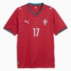 Virallinen pelipaita Portugali Rafael Leao 17 Koti MM-kisat 2026 Lyhythihainen - Miesten