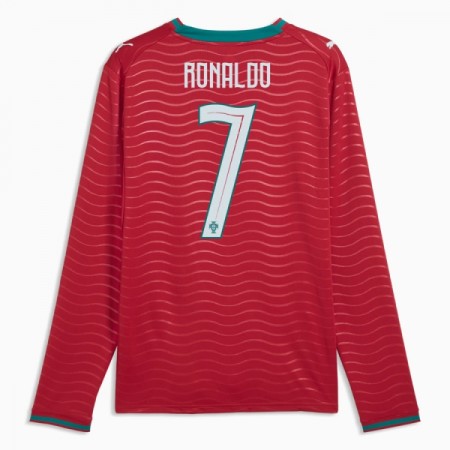 Virallinen pelipaita Portugali Ronaldo 7 Koti MM-kisat 2026 Pitkähihainen - Miesten Virallinen pelipaita Portugali Ronaldo 7 Koti MM-kisat 2026 Pitkähihainen - Miesten