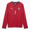 Virallinen pelipaita Portugali Ronaldo 7 Koti MM-kisat 2026 Pitkähihainen - Miesten