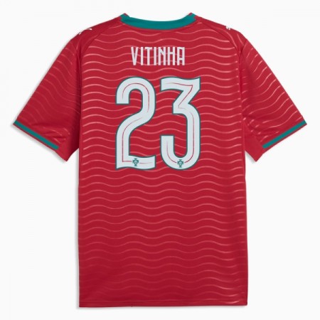 Virallinen pelipaita Portugali Vitinha 23 Koti MM-kisat 2026 Lyhythihainen - Miesten Virallinen pelipaita Portugali Vitinha 23 Koti MM-kisat 2026 Lyhythihainen - Miesten