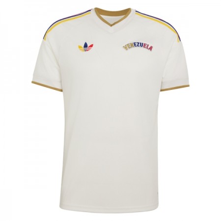 Virallinen pelipaita Venezuela Vieras MM-kisat 2026 Lyhythihainen - Miesten Virallinen pelipaita Venezuela Vieras MM-kisat 2026 Lyhythihainen - Miesten