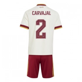 Virallinen pelipaita Espanja Carvajal 2 Vieras MM-kisat 2026 Lyhythihainen - Lasten ( + Lyhyet housut )