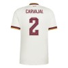 Virallinen pelipaita Espanja Carvajal 2 Vieras MM-kisat 2026 Lyhythihainen - Miesten Virallinen pelipaita Espanja Carvajal 2 Vieras MM-kisat 2026 Lyhythihainen - Miesten