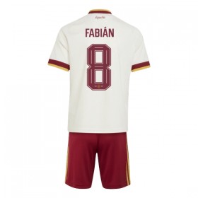 Virallinen pelipaita Espanja Fabian 8 Vieras MM-kisat 2026 Lyhythihainen - Lasten ( + Lyhyet housut )