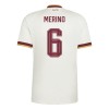 Virallinen pelipaita Espanja Merino 6 Vieras MM-kisat 2026 Lyhythihainen - Miesten Virallinen pelipaita Espanja Merino 6 Vieras MM-kisat 2026 Lyhythihainen - Miesten