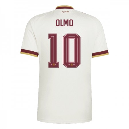 Virallinen pelipaita Espanja Olmo 10 Vieras MM-kisat 2026 Lyhythihainen - Miesten Virallinen pelipaita Espanja Olmo 10 Vieras MM-kisat 2026 Lyhythihainen - Miesten