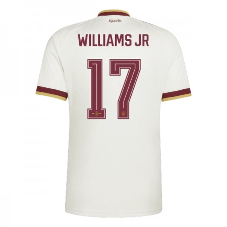 Virallinen pelipaita Espanja Williams JR 17 Vieras MM-kisat 2026 Lyhythihainen - Miesten Virallinen pelipaita Espanja Williams JR 17 Vieras MM-kisat 2026 Lyhythihainen - Miesten