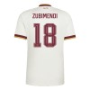 Virallinen pelipaita Espanja Zubimendi 18 Vieras MM-kisat 2026 Lyhythihainen - Miesten Virallinen pelipaita Espanja Zubimendi 18 Vieras MM-kisat 2026 Lyhythihainen - Miesten