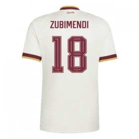 Virallinen pelipaita Espanja Zubimendi 18 Vieras MM-kisat 2026 Lyhythihainen - Miesten