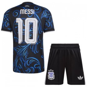 Virallinen pelipaita Argentiina Messi 10 Vieras MM-kisat 2026 Lyhythihainen - Lasten ( + Lyhyet housut )