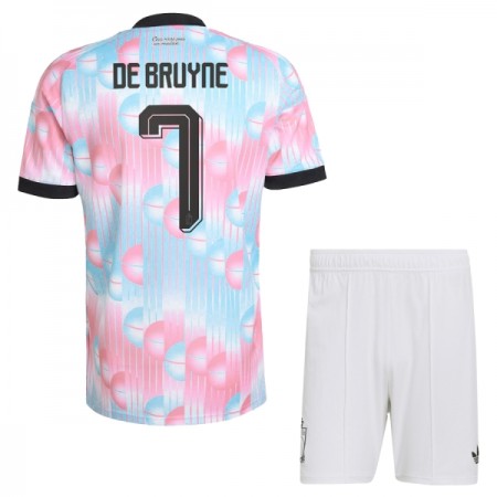 Virallinen pelipaita Belgia De Bruyne 7 Vieras MM-kisat 2026 Lyhythihainen - Lasten ( + Lyhyet housut ) Virallinen pelipaita Belgia De Bruyne 7 Vieras MM-kisat 2026 Lyhythihainen - Lasten ( + Lyhyet housut )