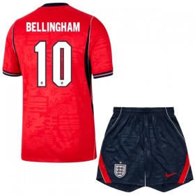 Virallinen pelipaita Englanti Bellingham 10 Vieras MM-kisat 2026 Lyhythihainen - Lasten ( + Lyhyet housut )