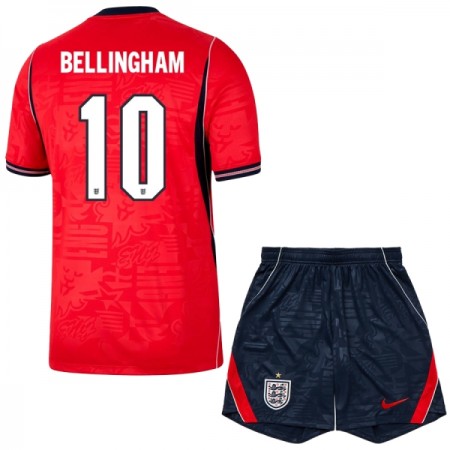 Virallinen pelipaita Englanti Bellingham 10 Vieras MM-kisat 2026 Lyhythihainen - Lasten ( + Lyhyet housut ) Virallinen pelipaita Englanti Bellingham 10 Vieras MM-kisat 2026 Lyhythihainen - Lasten ( + Lyhyet housut )