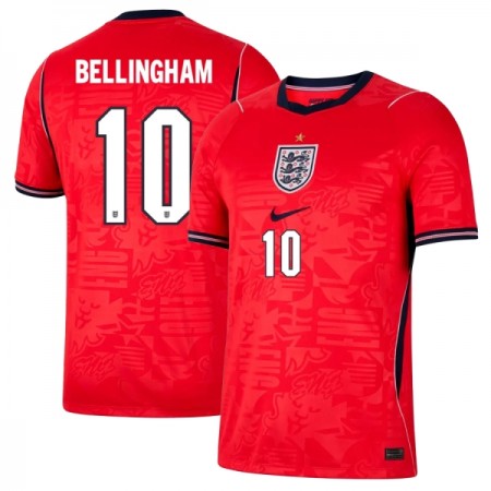 Virallinen pelipaita Englanti Bellingham 10 Vieras MM-kisat 2026 Lyhythihainen - Miesten Virallinen pelipaita Englanti Bellingham 10 Vieras MM-kisat 2026 Lyhythihainen - Miesten