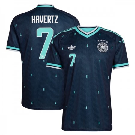 Virallinen pelipaita Saksa Havertz 7 Vieras MM-kisat 2026 Lyhythihainen - Miesten Virallinen pelipaita Saksa Havertz 7 Vieras MM-kisat 2026 Lyhythihainen - Miesten