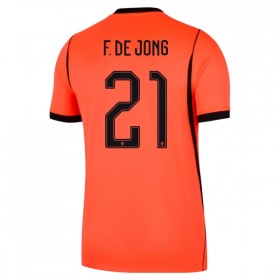Virallinen pelipaita Alankomaat Frenkie de Jong 21 Koti MM-kisat 2026 Lyhythihainen - Miesten