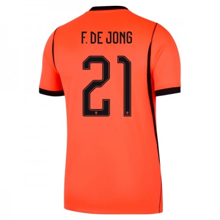 Virallinen pelipaita Alankomaat Frenkie de Jong 21 Koti MM-kisat 2026 Lyhythihainen - Miesten Virallinen pelipaita Alankomaat Frenkie de Jong 21 Koti MM-kisat 2026 Lyhythihainen - Miesten
