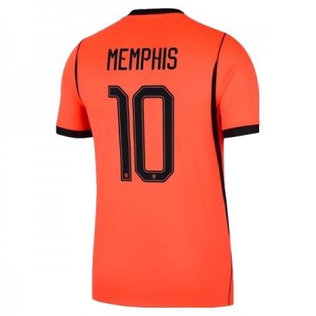 Virallinen pelipaita Alankomaat Memphis 10 Koti MM-kisat 2026 Lyhythihainen - Miesten Virallinen pelipaita Alankomaat Memphis 10 Koti MM-kisat 2026 Lyhythihainen - Miesten