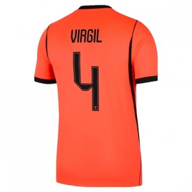 Virallinen pelipaita Alankomaat Virgil 4 Koti MM-kisat 2026 Lyhythihainen - Miesten