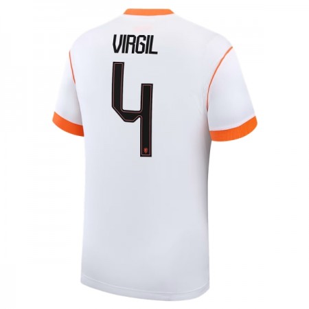 Virallinen pelipaita Alankomaat Virgil 4 Vieras MM-kisat 2026 Lyhythihainen - Miesten Virallinen pelipaita Alankomaat Virgil 4 Vieras MM-kisat 2026 Lyhythihainen - Miesten