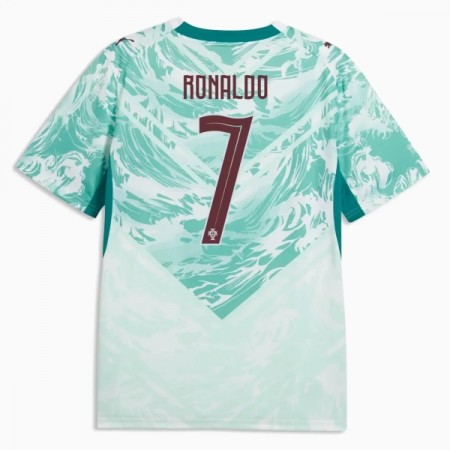 Virallinen pelipaita Portugali Ronaldo 7 Vieras MM-kisat 2026 Lyhythihainen - Miesten Virallinen pelipaita Portugali Ronaldo 7 Vieras MM-kisat 2026 Lyhythihainen - Miesten