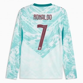 Virallinen pelipaita Portugali Ronaldo 7 Vieras MM-kisat 2026 Pitkähihainen - Miesten