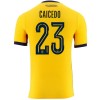 Virallinen pelipaita Ecuador Caicedo 23 Koti MM-kisat 2026 Lyhythihainen - Miesten Virallinen pelipaita Ecuador Caicedo 23 Koti MM-kisat 2026 Lyhythihainen - Miesten