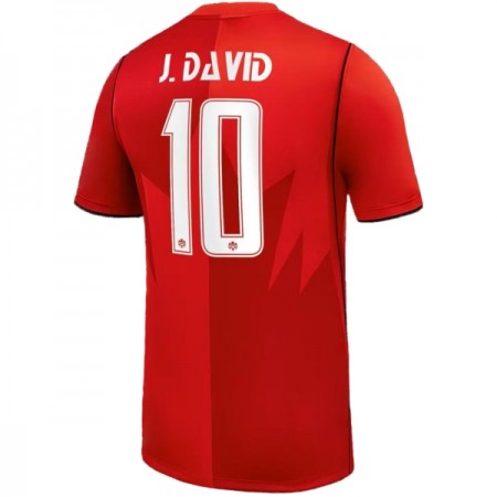 Virallinen pelipaita Kanada J. David 10 Koti MM-kisat 2026 Lyhythihainen - Miesten Virallinen pelipaita Kanada J. David 10 Koti MM-kisat 2026 Lyhythihainen - Miesten