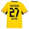 Virallinen pelipaita Borussia Dortmund Adeyemi 27 Koti 2026-27 Lyhythihainen - Miesten Virallinen pelipaita Borussia Dortmund Adeyemi 27 Koti 2026-27 Lyhythihainen - Miesten