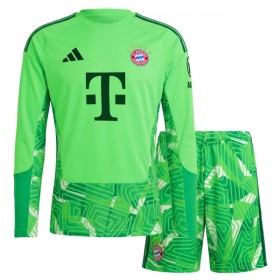 Virallinen pelipaita FC Bayern München Maalivahti Koti 2026-27 Pitkähihainen - Lasten ( + Lyhyet housut )