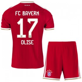 Virallinen pelipaita FC Bayern München Olise 17 Koti 2026-27 Lyhythihainen - Lasten ( + Lyhyet housut )
