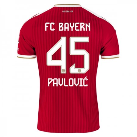 Virallinen pelipaita FC Bayern München Pavlovic 45 Koti 2026-27 Lyhythihainen - Miesten Virallinen pelipaita FC Bayern München Pavlovic 45 Koti 2026-27 Lyhythihainen - Miesten